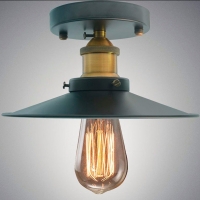 Нажмите для увеличения Светильник потолочный LOFT ASR-205 Black, D25xH14см, Е27, цвет черный